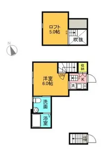 グレースアロー経堂【2階】の間取り
