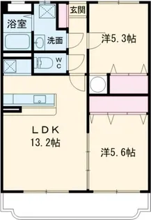 ユーミーサニーハート【2階】の間取り