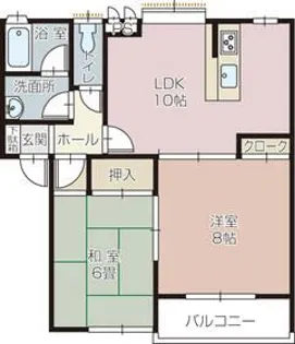 HBクオリス【2階】の間取り