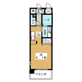 エクセラ志賀本通【6階】の間取り