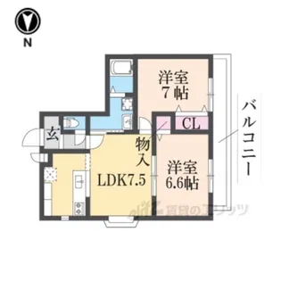 ベルフォーレ中野【2階】の間取り