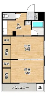 池上公園ハイツ【3階】の間取り