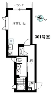 メゾン・ノワール【3階】の間取り
