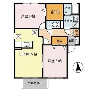 フォンテーヌ A【2階】の間取り