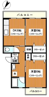 泉ハイツ【1階】の間取り