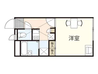 レオパレスコンフォート隅の浜【2階】の間取り