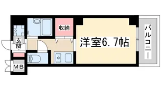 アトール西中島【6階】の間取り