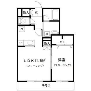 Casa del vento【1階】の間取り