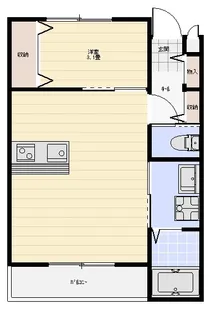 DIブランシェフォート【2階】の間取り