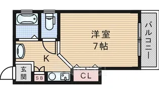 サンメゾン7【3階】の間取り