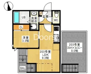 Grandtic Hi【2階】の間取り