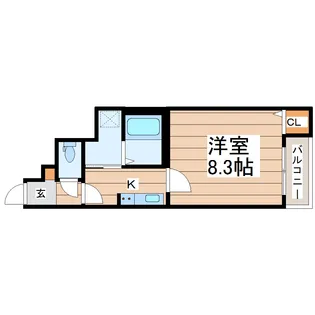 上野ハイツ【1階】の間取り