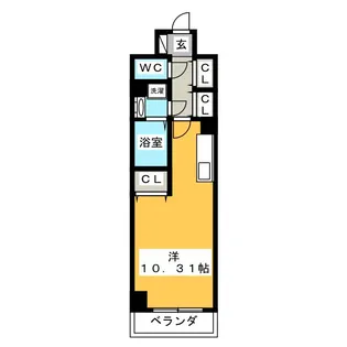 ラミューズ宇都宮【5階】の間取り