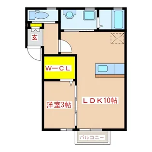 M STELLA A棟【1階】の間取り