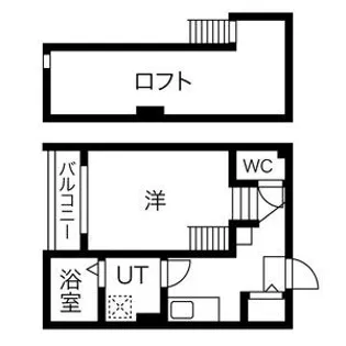 ステータス名駅西【2階】の間取り