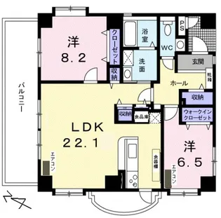 エストレージャ【1階】の間取り