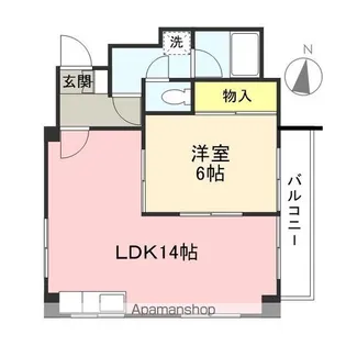 セゾン・ド・元加治【4階】の間取り