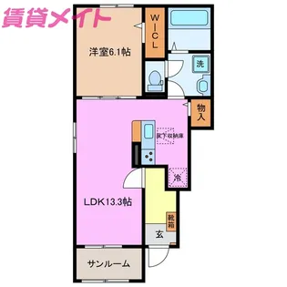 ひよこのいえ2 C【1階】の間取り