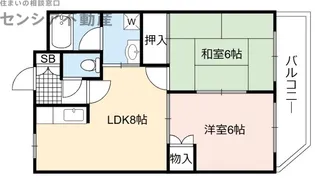 シビルコート【4階】の間取り