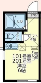 ユナイト白楽ネーシア【2階】の間取り