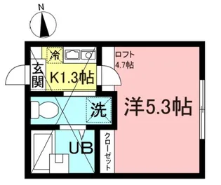 マ・ドミール生田【1階】の間取り