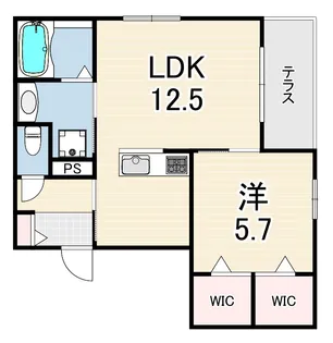 コモド平野【1階】の間取り