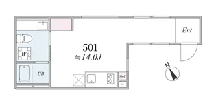 the trias121【4階】の間取り