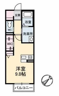 アプリコット南花岡【1階】の間取り