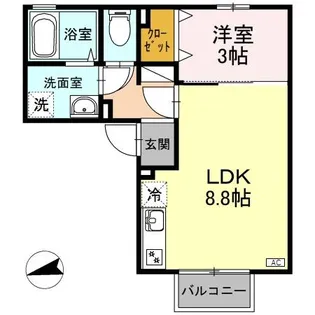 デューク ヴィラ【2階】の間取り