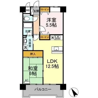 ル・ド・ソレイユ菰野【2階】の間取り