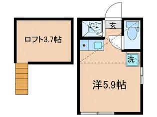 ユナイトANZENルフェーブル【1階】の間取り