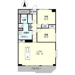 ライオンズマンション西市駅前【3階】の間取り