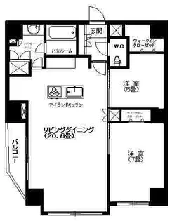 麻布HAUS【8階】の間取り