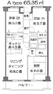 ドミール コトー【2階】の間取り