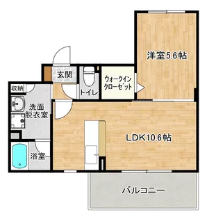 リバティXIII【5階】の間取り