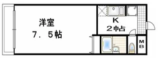 ビオス京橋【2階】の間取り