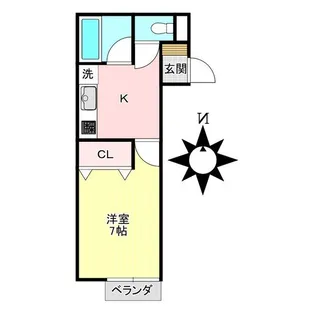 アーバン美浜町【2階】の間取り