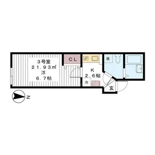 ブレリアス【2階】の間取り