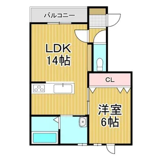 新町マンション【2階】の間取り