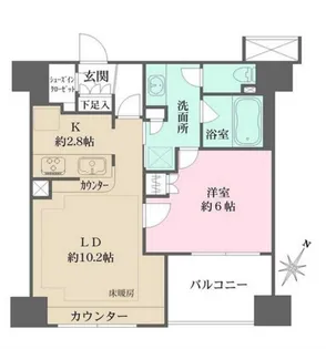 BELISTA横浜【8階】の間取り