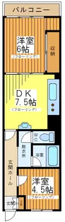 羽根木パークハイツ【4階】の間取り