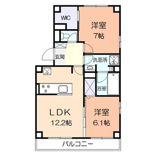 アンモード イグサ2【3階】の間取り
