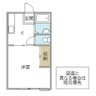 千波ビューハイツ【1階】の間取り