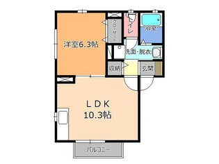 ルナパレス【2階】の間取り