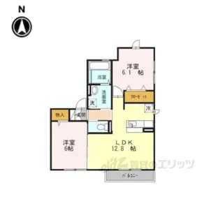 デラッセ真美ケ丘【2階】の間取り