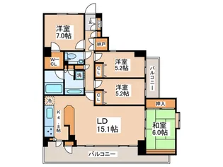 オーベル府中清水が丘【2階】の間取り