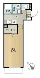 カリンハイツ【1階】の間取り