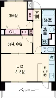 グラディート町田【12階】の間取り