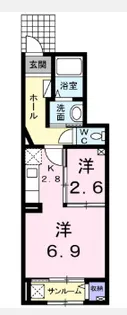 メゾン・エスポワール日和田【1階】の間取り