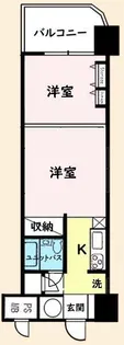 フラワーパレス白子【6階】の間取り
